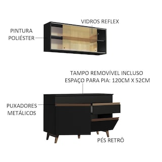 Foto 3 | Foto 3 | Cocina Integral Compacta Madesa Reims 120 cm - Diseño moderno y elegante