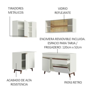 Foto 4 | Foto 4 | Gabinete de Cocina Integral Completa Madesa Reims 262 cm