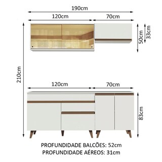 Foto 3 | Foto 3 | Gabinete de Cocina Integral Compacta Madesa Reims 190 Cm