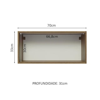 Foto 3 | Foto 3 | Alacena Gabinete Superior Cocina Madesa Lux 70cm Mn