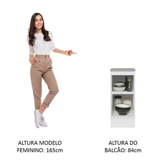 Foto 4 | Foto 4 | Gabinete Bajo Cocina Madesa Lux 35cm Con Encimera Bg