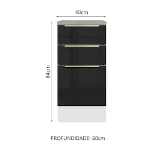 Foto 2 | Foto 2 | Gabinete Bajo Cocina Madesa Lux 40cm Y Encimera Bn