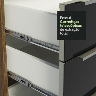 Foto 6 | Foto 6 | Gabinete Bajo Cocina Madesa Lux Negro 60 cm