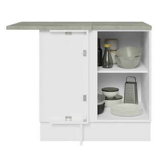 Foto 3 | Foto 3 | Gabinete Bajo Esquina Cocina Madesa Lux 80cm Con Encimera Bg