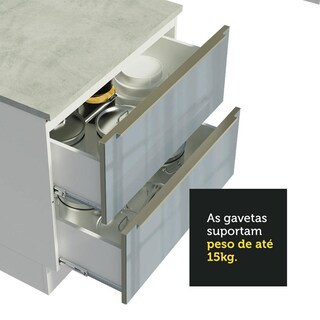 Foto 7 | Foto 7 | Gabinete Bajo Cocina Madesa Lux 60cm Con Encimera Bg