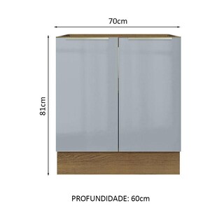 Foto 2 | Foto 2 | Gabinete Bajo Cocina Madesa Lux 70cm Sin Encimera Mg