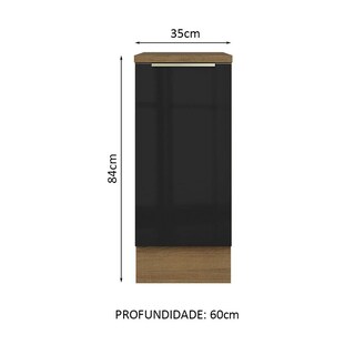 Foto 2 | Foto 2 | Gabinete Bajo Cocina Madesa Lux 35cm Con Encimera Mn
