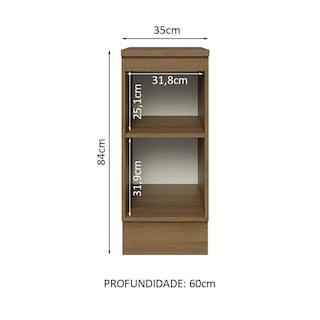 Foto 3 | Foto 3 | Gabinete Bajo Cocina Madesa Lux 35cm Con Encimera Mn