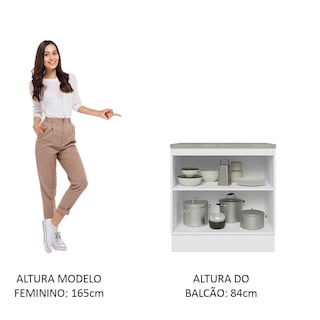 Foto 6 | Foto 6 | Gabinete Bajo Cocina Madesa Lux 70cm Con Encimera Bg