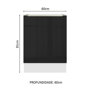 Foto 2 | Foto 2 | Gabinete Bajo Cocina Madesa Lux 60cm Sin Encimera Nb