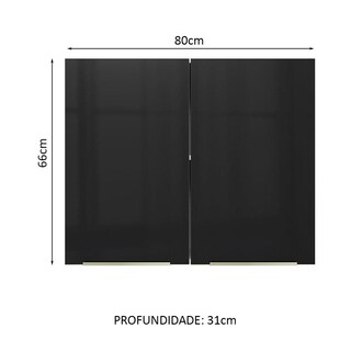 Foto 2 | Foto 2 | Alacena Gabinete Superior Cocina Madesa Lux 80cm Bn
