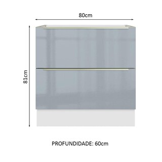 Foto 2 | Foto 2 | Gabinete Bajo Cocina Madesa Lux 60cm Sin Encimera Bg