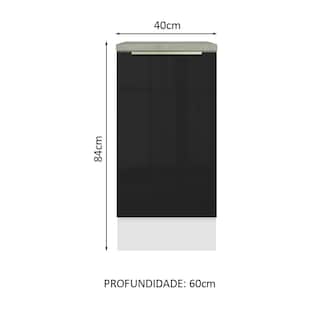Foto 2 | Foto 2 | Gabinete Bajo Cocina Madesa Lux 40cm Con Encimera Bn