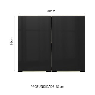 Foto 2 | Foto 2 | Alacena Gabinete Superior Cocina Madesa Lux 80cm Mn