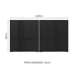 Foto 2 | Foto 2 | Alacena Gabinete Superior Cocina Madesa Lux 120cm Bn