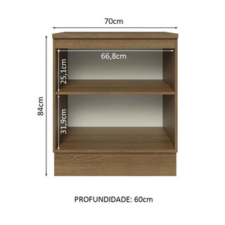 Foto 3 | Foto 3 | Gabinete Bajo Cocina Madesa Lux 3 Cajones 70cm Y Encimera Mg