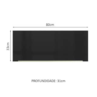 Foto 2 | Foto 2 | Alacena Gabinete Superior Cocina Madesa 1 Puerta Lux 80cm Bn