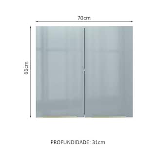 Foto 2 | Foto 2 | Alacena Gabinete Superior Cocina Lux Madesa 70cm Bg