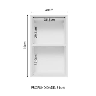 Foto 3 | Foto 3 | Alacena Gabinete Superior Cocina Madesa Lux 40cm Bn