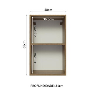 Foto 3 | Foto 3 | Alacena Gabinete Superior Cocina Madesa Lux 40cm Mg