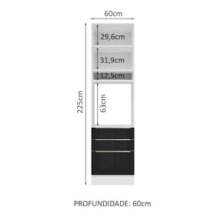 Foto 3 | Foto 3 | Mueble De Cocina Para Horno Madesa Lux 60cm Bn