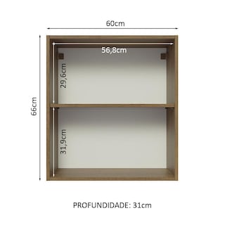 Foto 3 | Foto 3 | Alacena Gabinete Superior Cocina Madesa Lux 60cm Mg