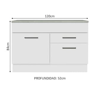 Foto 2 | Foto 2 | Gabinete Bajo Cocina Madesa Agata 120cm Con Encimera Bb