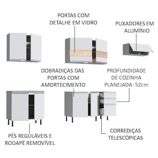 Foto 4 | Foto 4 | Madesa Gabinete De Cocina Completa Con Armario Y Encimera (sin Encimera Ni Fregadero) Marcela Blanca