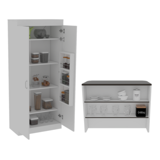 Foto 1 | Foto 1 | Combo Texy Incluye Alacena y Barra de Cocina Virtual Muebles