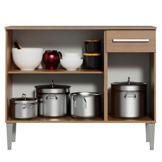 Foto 4 | Foto 4 | Gabinete Bajo Cocina 3 Puertas Y 1 Cajón 105cm Emilly Madesa Mm