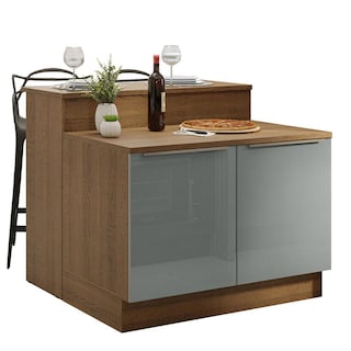 Foto 1 | Foto 1 | Isla De Cocina Con Encimera Y Mostrador Madesa Glamy 120cm Mg