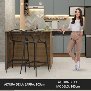 Foto 4 | Foto 4 | Isla De Cocina Con Encimera Y Mostrador Madesa Glamy 120cm Mg