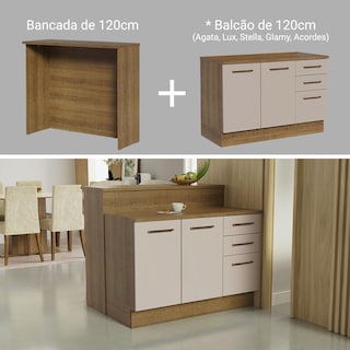 Foto 5 | Foto 5 | Isla De Cocina Con Encimera Y Mostrador Madesa Ágata 120cm Mc