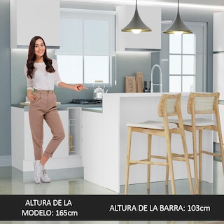 Foto 4 | Foto 4 | Isla De Cocina Con Encimera Y Mostrador Madesa Glamy 120 Bb