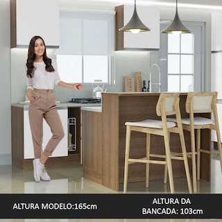 Foto 4 | Foto 4 | Isla De Cocina Con Encimera Y Mostrador Madesa Glamy 120 Mb
