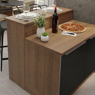 Foto 6 | Foto 6 | Isla De Cocina Con Encimera Y Mostrador Madesa Lux 120cm Mn