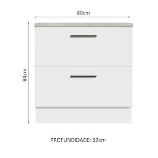 Foto 2 | Foto 2 | Gabinete Bajo Cocina Madesa Agata 80cm Con Enciemera Bb