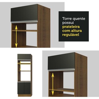 Foto 7 | Foto 7 | Despensero Alacena Multiuso Organizador Madesa 3 Puertas Mn