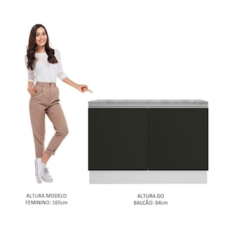 Foto 6 | Foto 6 | Gabinete Bajo Cocina Madesa Glamy 120cm Con Encimera Bn