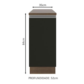 Foto 2 | Foto 2 | Gabinete Bajo Cocina Madesa Glamy 35cm 1 Puerta Mn
