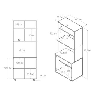 Foto 5 | Foto 5 | Mueble Auxiliar de Cocina Maderkit para Microondas Línea Coby