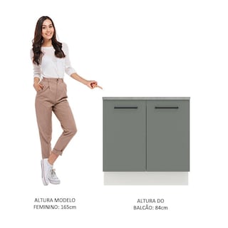 Foto 5 | Foto 5 | Gabinete Bajo Cocina Madesa Agata 80cm Con Encimera Bg