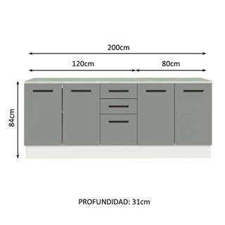 Foto 3 | Foto 3 | Kit Gabinete Bajo Almacenamiento Garaje Madesa BG