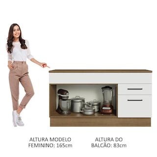Foto 5 | Foto 5 | Gabinete Bajo Cocina Madesa Agata 150cm Con Encimera Mb 02