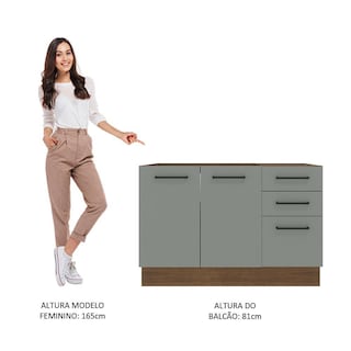 Foto 5 | Foto 5 | Gabinete Bajo Cocina Madesa Agata 120cm Sin Encimera Bg