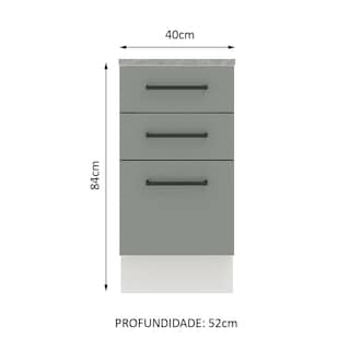 Foto 3 | Foto 3 | Gabinete Bajo Cocina Madesa Agata 40cm Con Encimera Bg