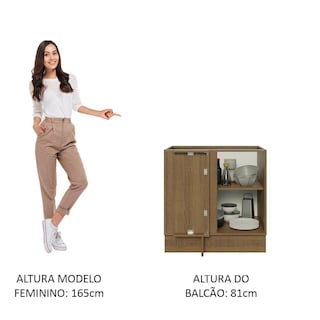 Foto 5 | Foto 5 | Gabinete Bajo Cocina Madesa Glamy 80cm Sin Encimera Mm