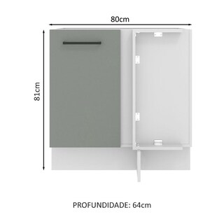 Foto 3 | Foto 3 | Gabinete Bajo Cocina Madesa Agata 80cm Sin Encimera Bg