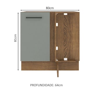 Foto 3 | Foto 3 | Gabinete Bajo Cocina Madesa Agata 80cm Sin Encimera Mg