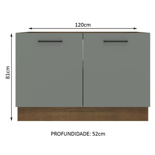 Foto 3 | Foto 3 | Gabinete Bajo Cocina Madesa Agata 120cm Sin Encimera Mg